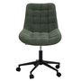 Voir la diapositive 2 : IDIMEX Chaise de bureau VASILO en velours côtelé