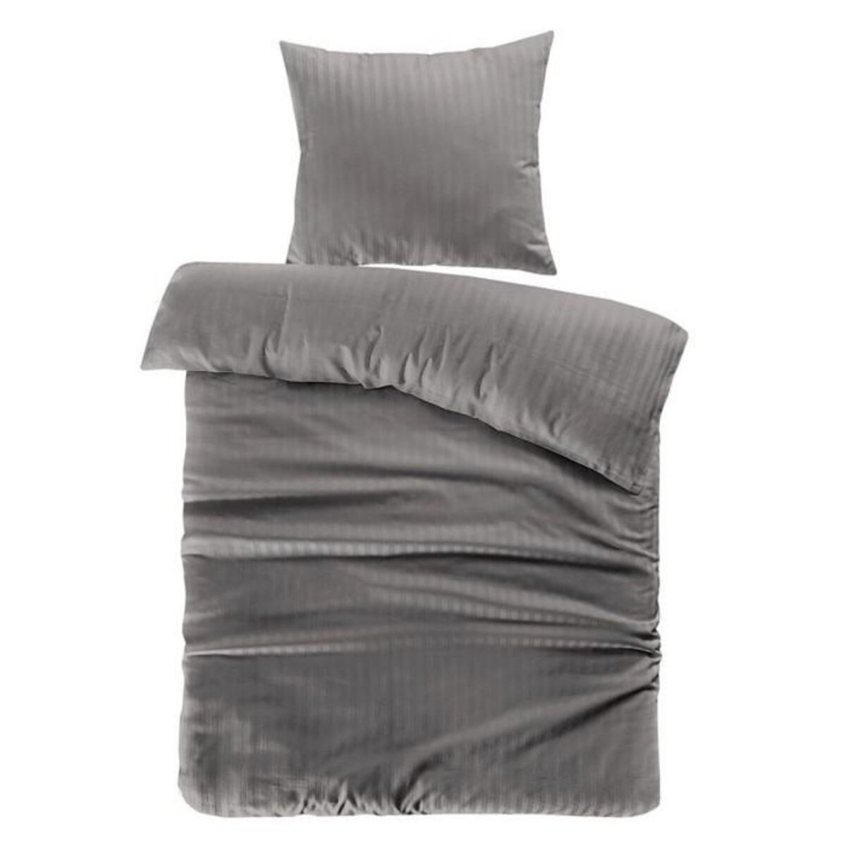 Paris Prix Parure de Lit 2 Pièces  Valerina  140x200cm Gris
