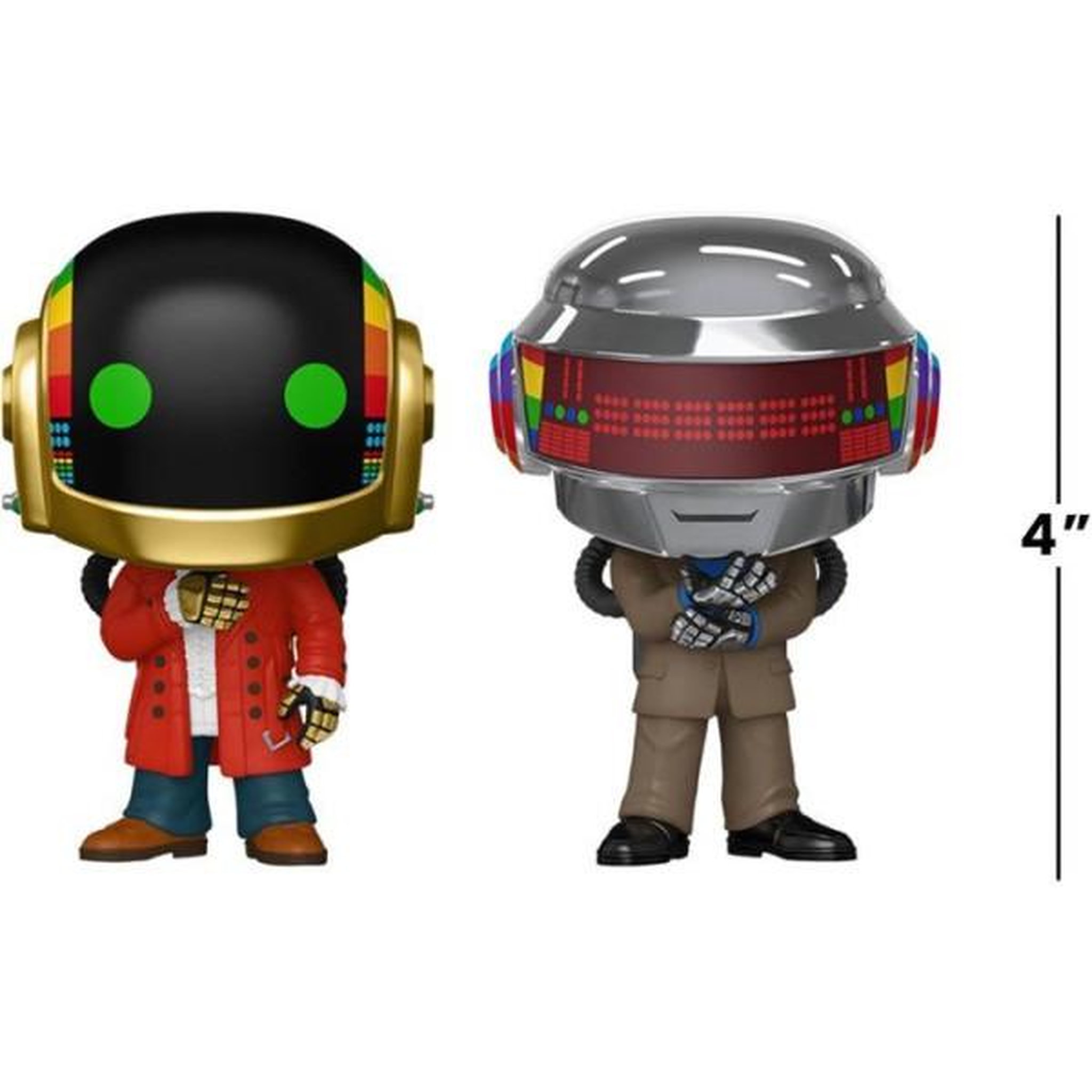 Voir la diapositive 3 : Funko Figurine Funko Pop! - Rocks - Pack 2 figurines a collectionner Daft Punk Discovery Era