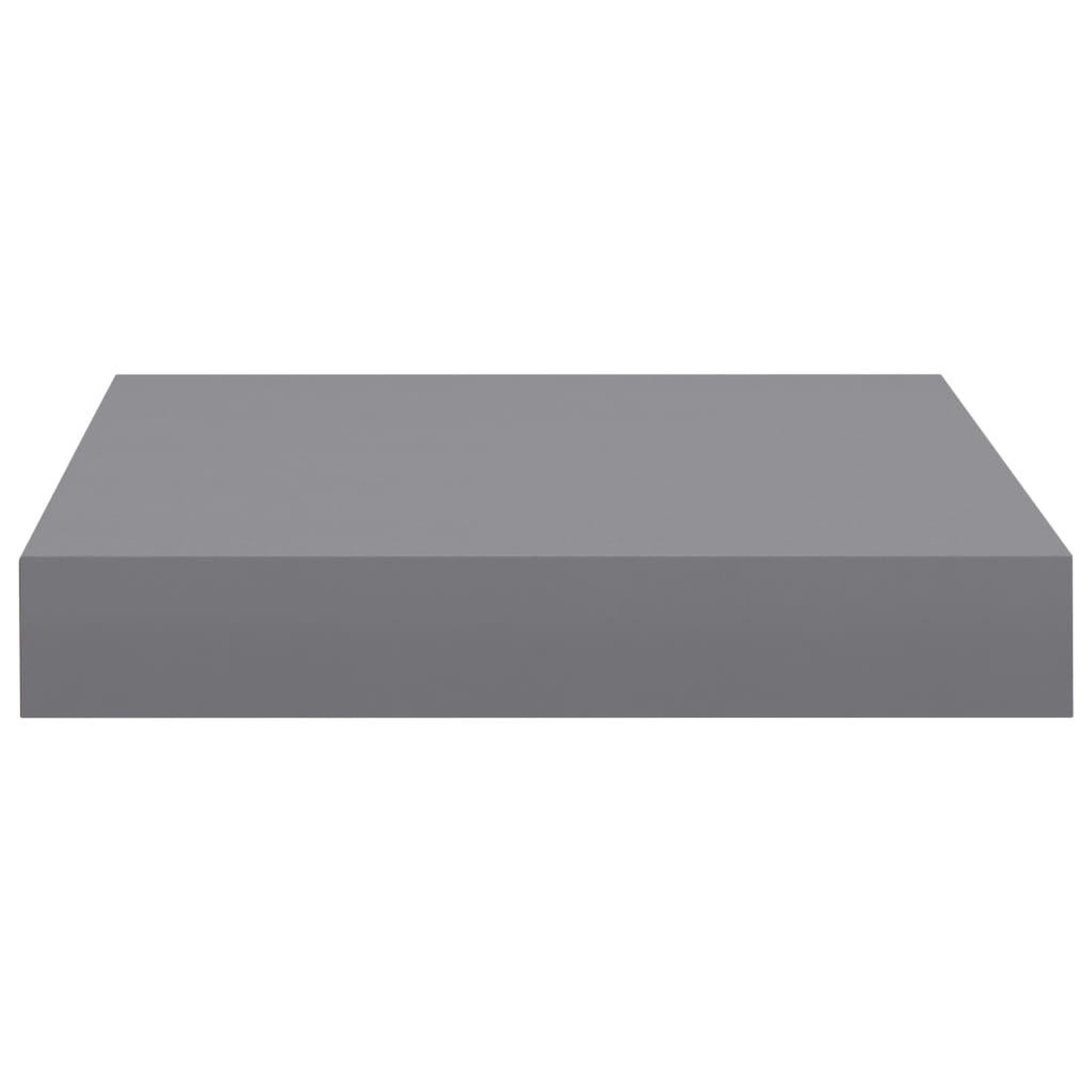 Voir la diapositive 5 : VIDAXL Etagere flottante murale gris 23x23,5x3,8 cm MDF