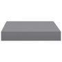 Voir la diapositive 5 : VIDAXL Etagere flottante murale gris 23x23,5x3,8 cm MDF