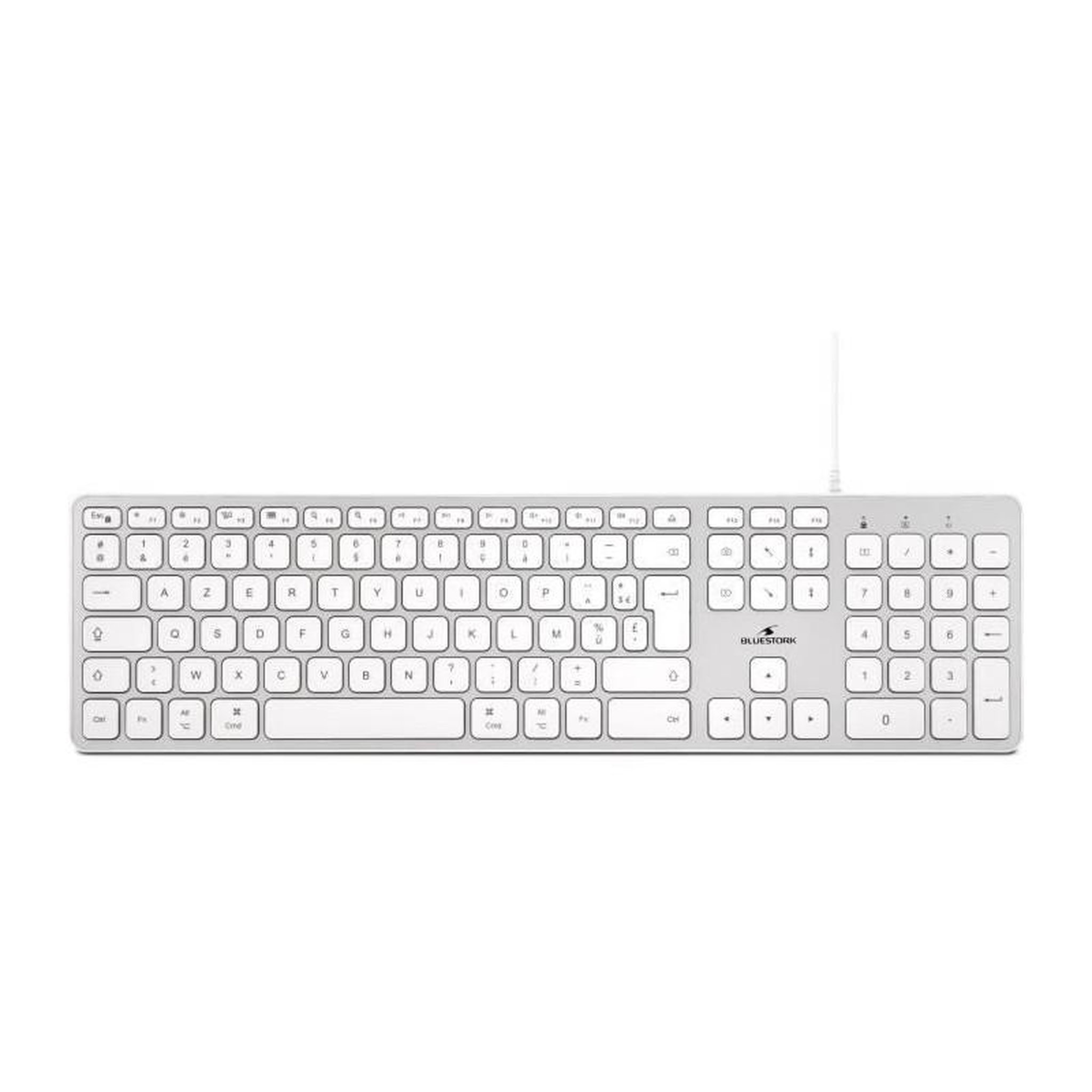 Voir la diapositive 2 : BLUESTORK BLUESTORK Clavier pour Mac filaire - layout Francais
