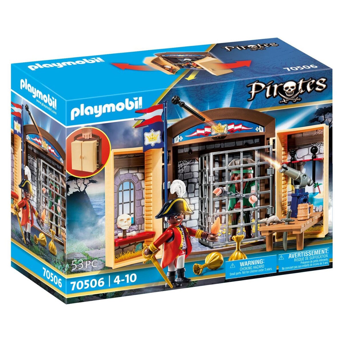 Playmobil® - Starter pack pirate et barque - 71254 - Playmobil® Les pirates