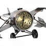 Voir la diapositive 4 : AAAAA Horloge de table DKD Home Decor Doré Argenté Fer Loft 38,5 x 28 x 19,5 cm (2 Unités)