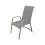 Voir la diapositive 3 : Habitat et Jardin Salon de jardin textilène  cordoba + Porto  6 personnes gris clair