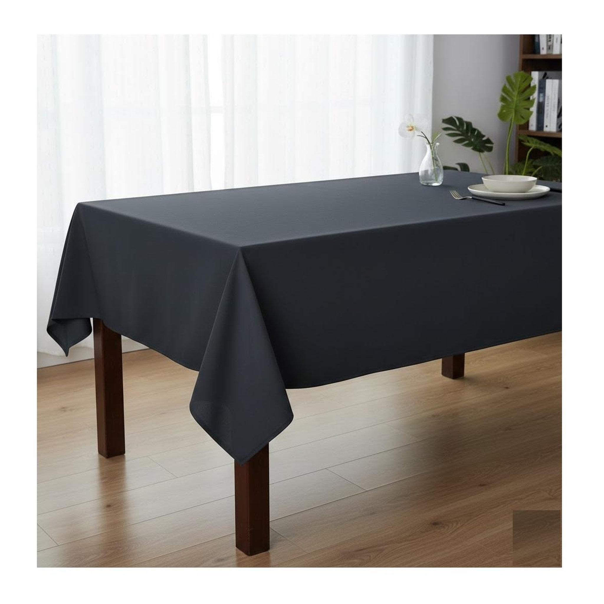 Voir la diapositive 2 : Eden Nappe en polyester finition ourlet nels