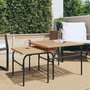 Voir la diapositive 1 : VIDAXL Tables basses gigognes de jardin 2 pcs marron et noir acier