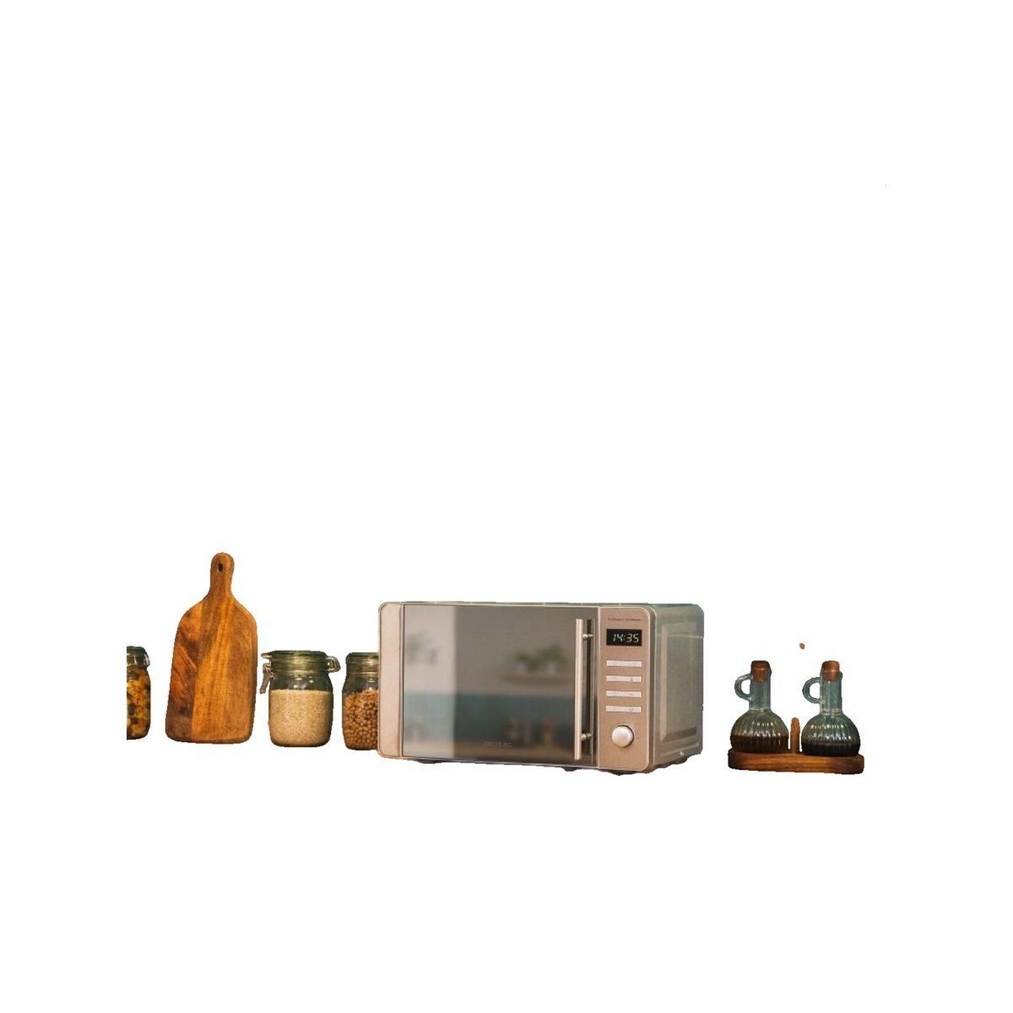 Voir la diapositive 3 : CECOTEC Micro-ondes Cecotec Modèle Élégant 20 Litres Argent et Blanc