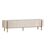 Habitat et Jardin Meuble TV en bois  Nexus  - 180 x 30 x 45 cm - Travertin / Or