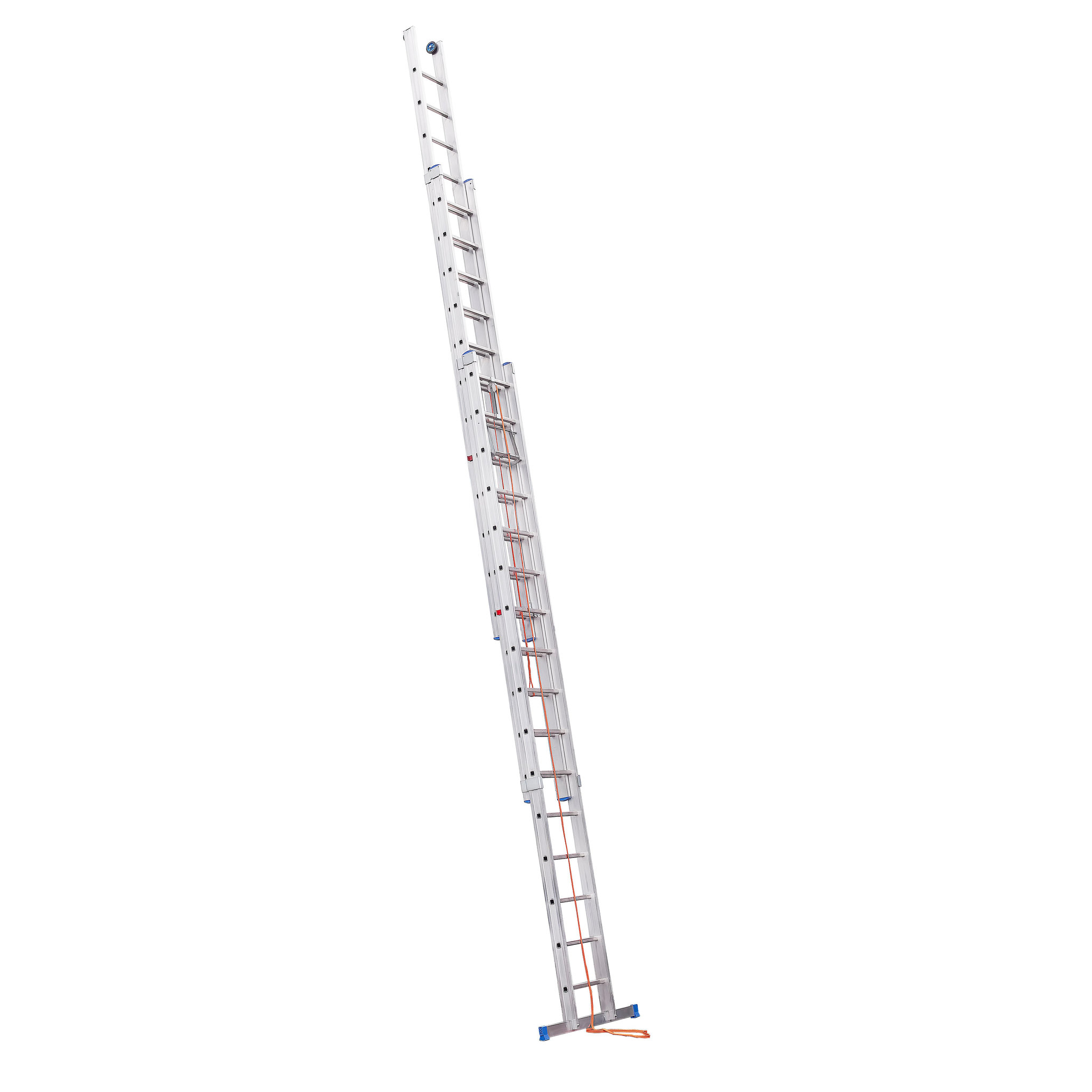 Voir la diapositive 2 : HAILO Echelle de toit coulissante à corde 10m en aluminium - TRIO 