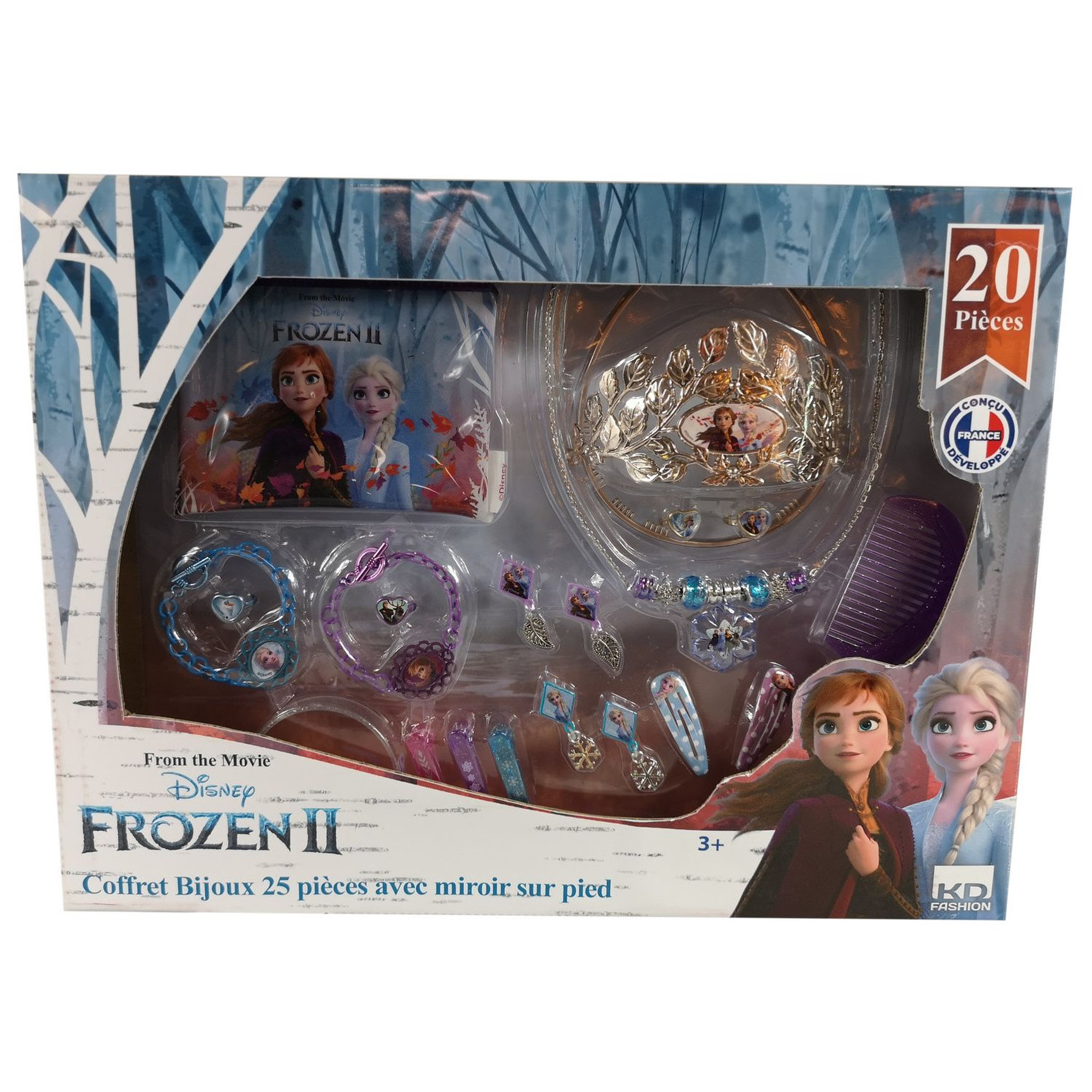 Voir la diapositive 1 : DISET Coffret bijoux 20 pièces - Reine des Neiges 2
