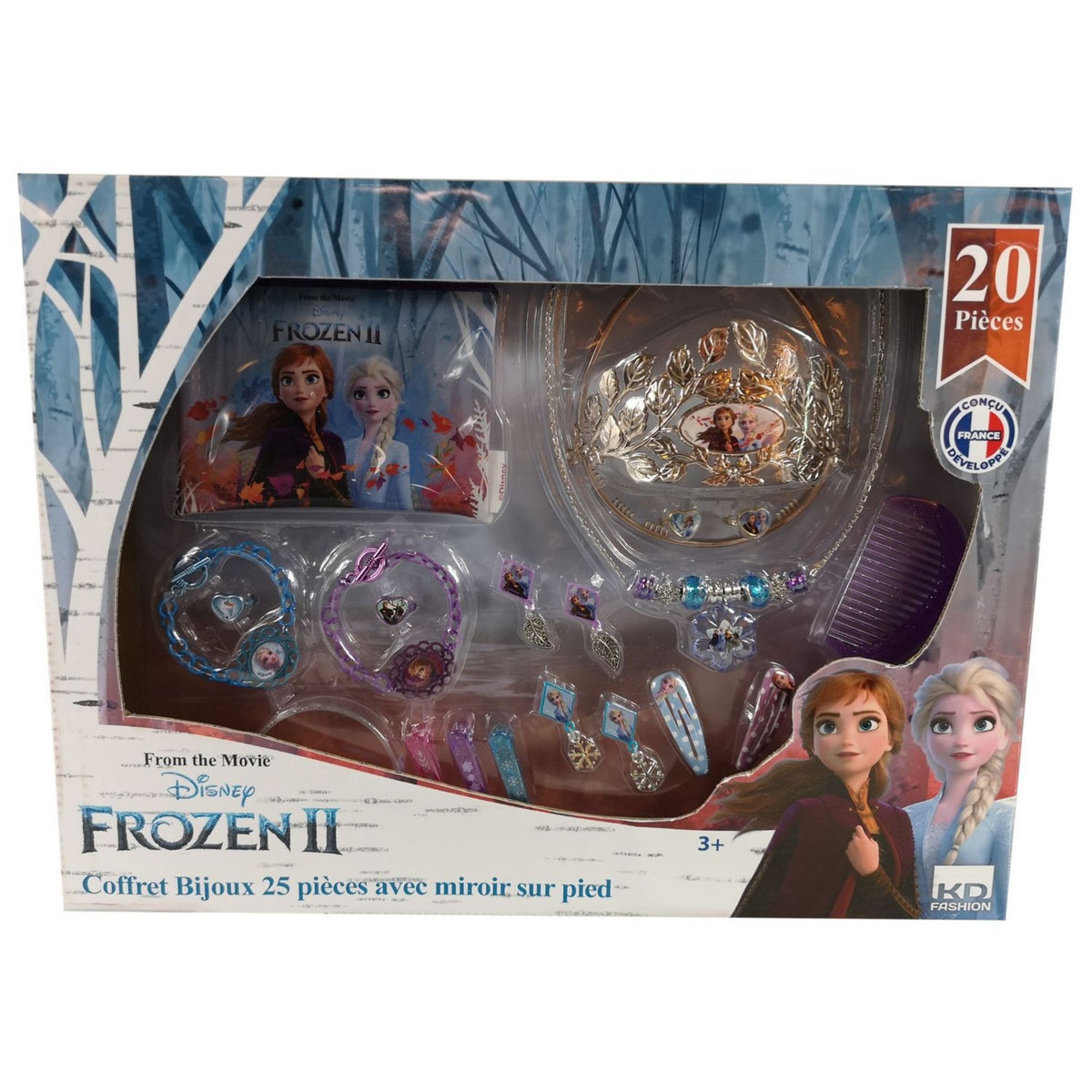 DISET Coffret bijoux 20 pièces - Reine des Neiges 2
