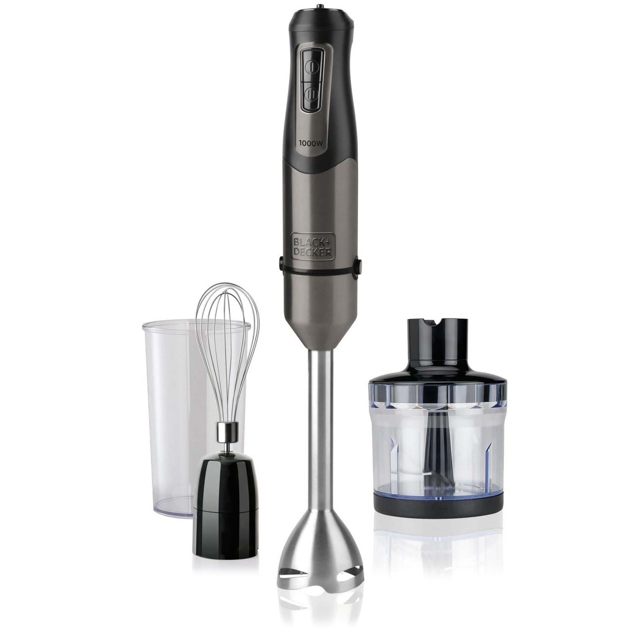Voir la diapositive 3 : Black et Decker Mixeur plongeant 1000w noir - BXHBA1000E