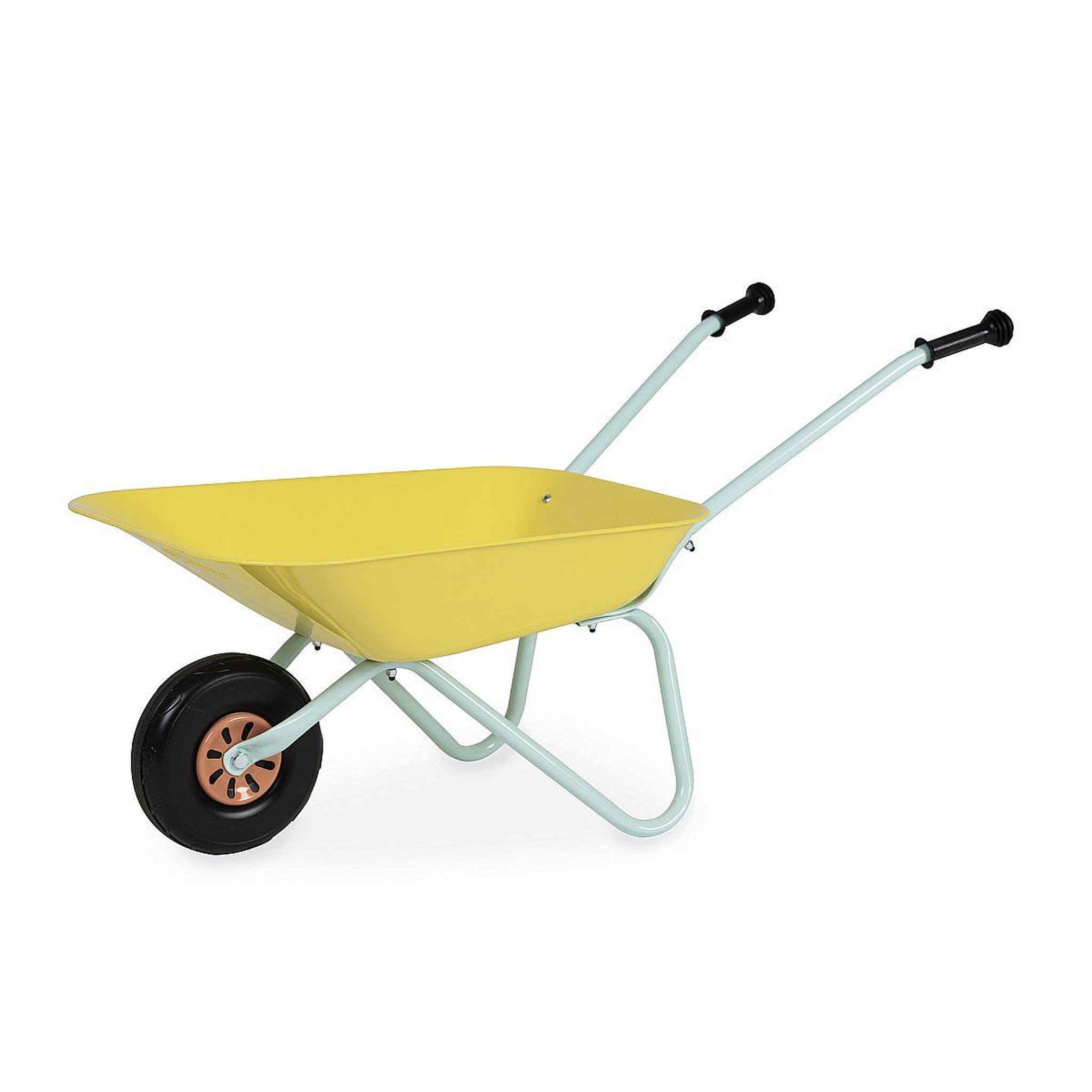 Voir la diapositive 3 : JANOD Brouette metal happy garden jaune -