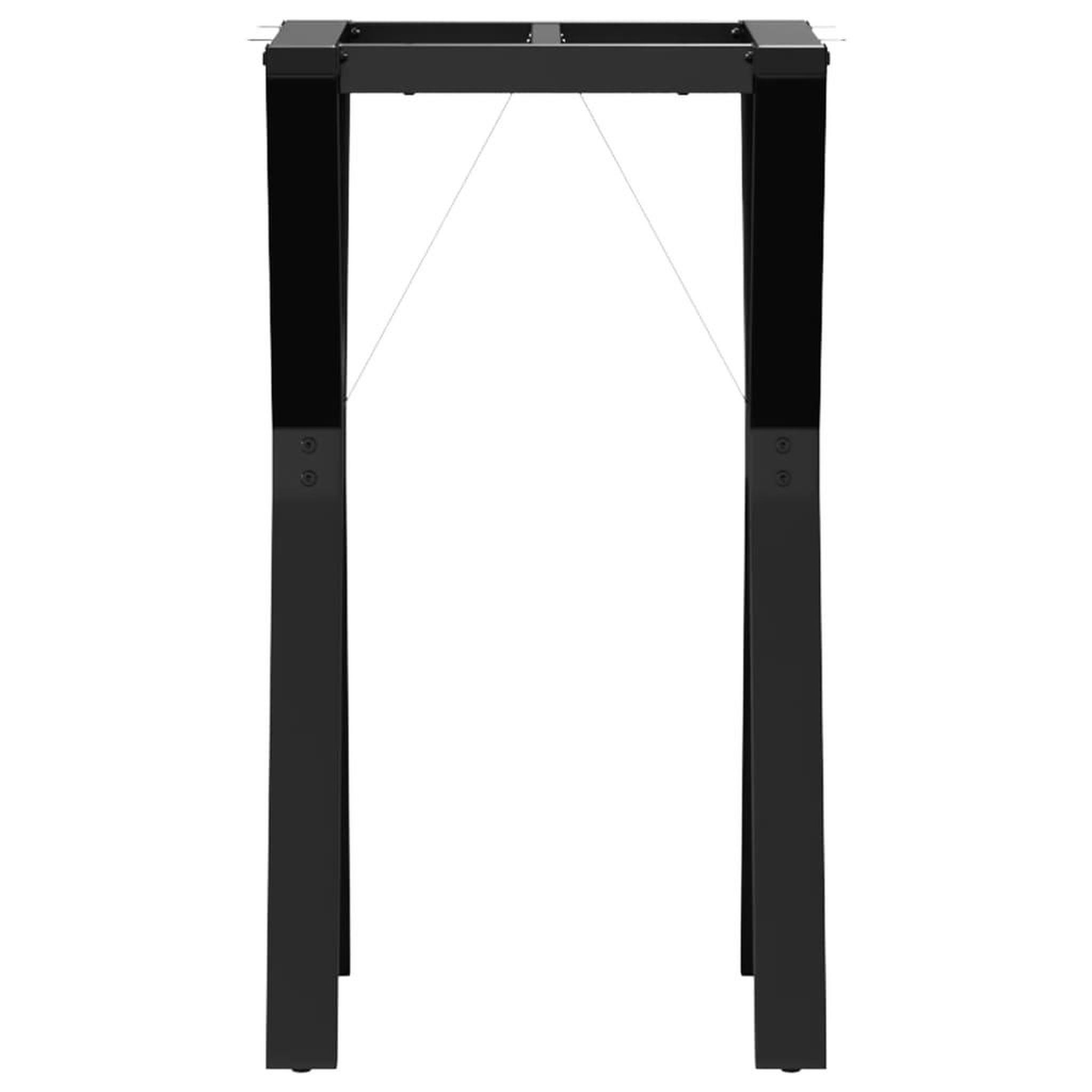 Voir la diapositive 4 : VIDAXL Pieds de table a manger cadre en Y 40x40x73 cm acier