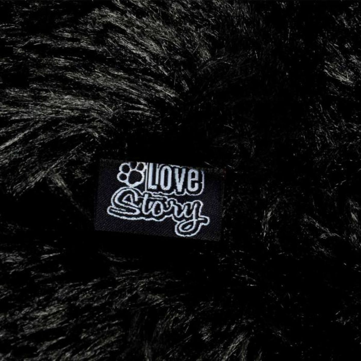 Paris Prix Coussin pour Chien & Chat  Fluffy  80cm Noir