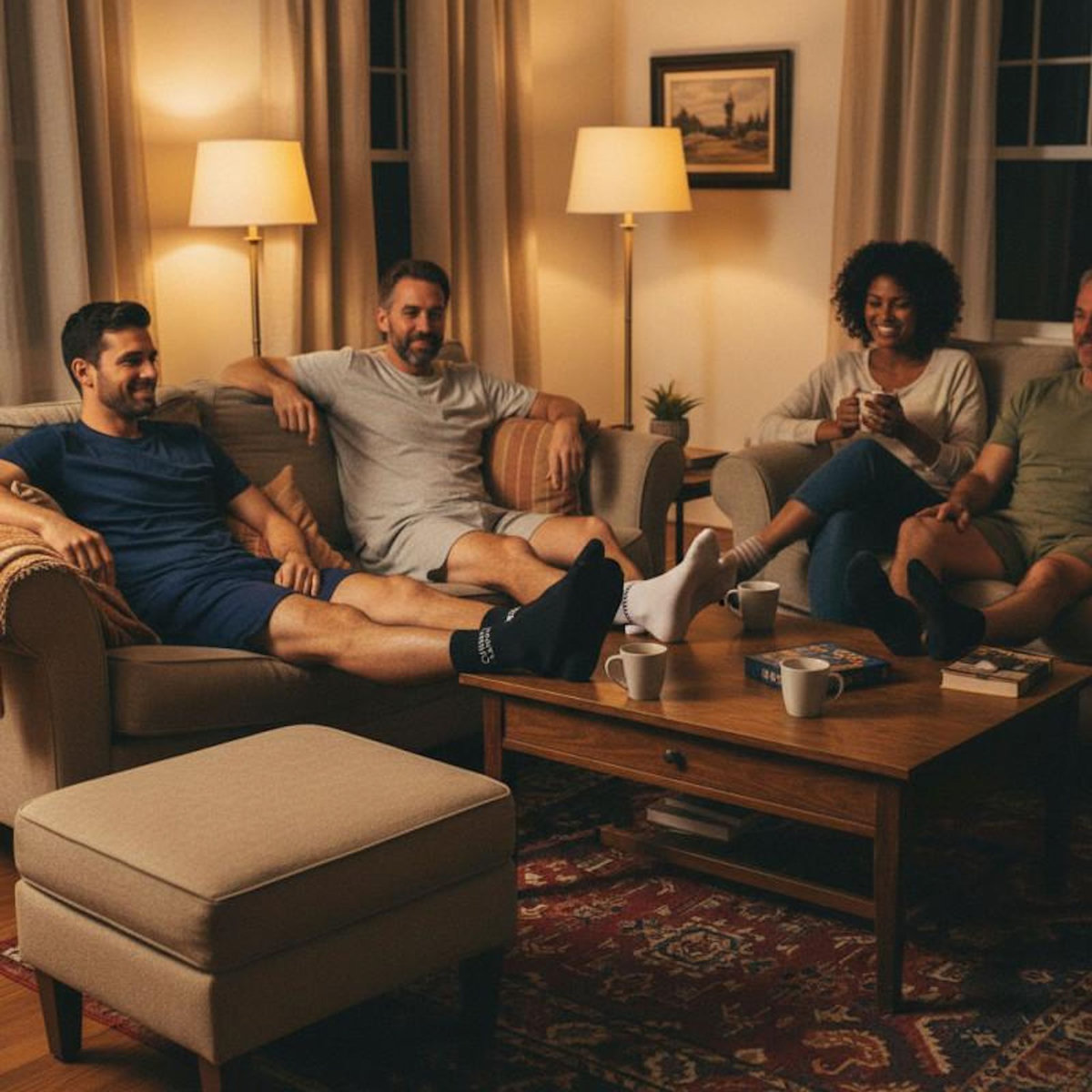 OZABI OZABI Chaussettes Homme Message Humoristiques Pack de 4 Paires