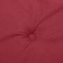 VIDAXL Coussin de banc de jardin rouge bordeaux 180x50x3 cm
