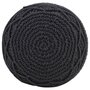 Voir la diapositive 2 : VIDAXL Pouf fait a la main en macrame Anthracite 45x30 cm Coton
