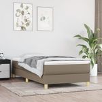 VIDAXL Cadre de lit sans matelas taupe 80x200 cm tissu