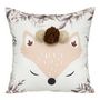 Voir la diapositive 1 : Atmosphera Kids Coussin Enfant  Renard Pompons  39x39cm Multicolore