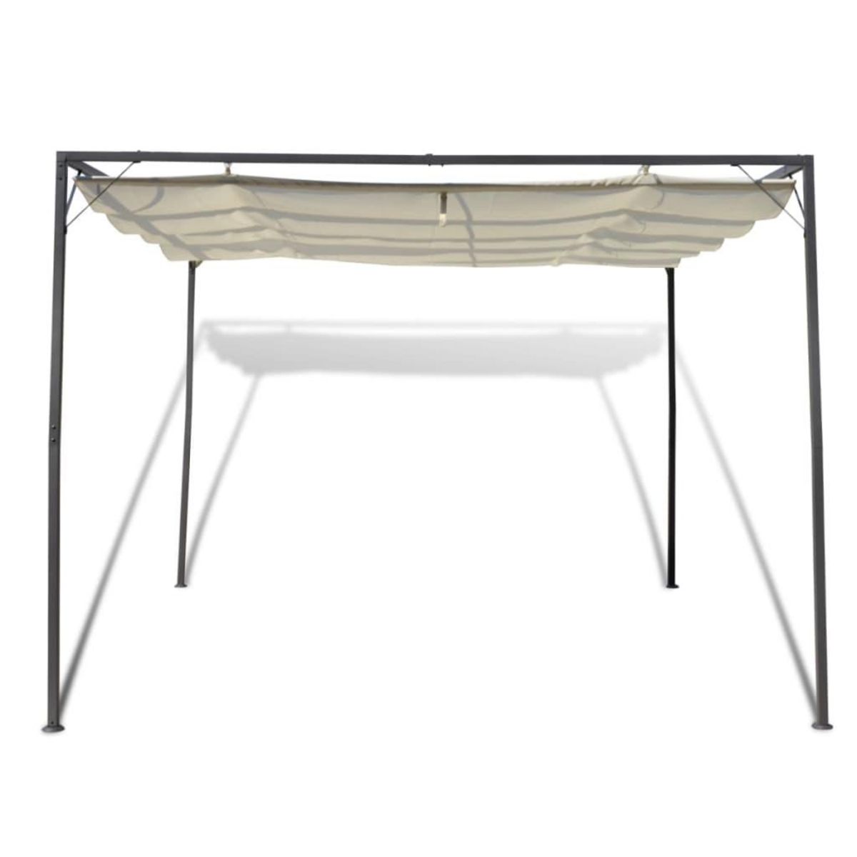 VIDAXL Chapiteau de jardin avec auvent retractable