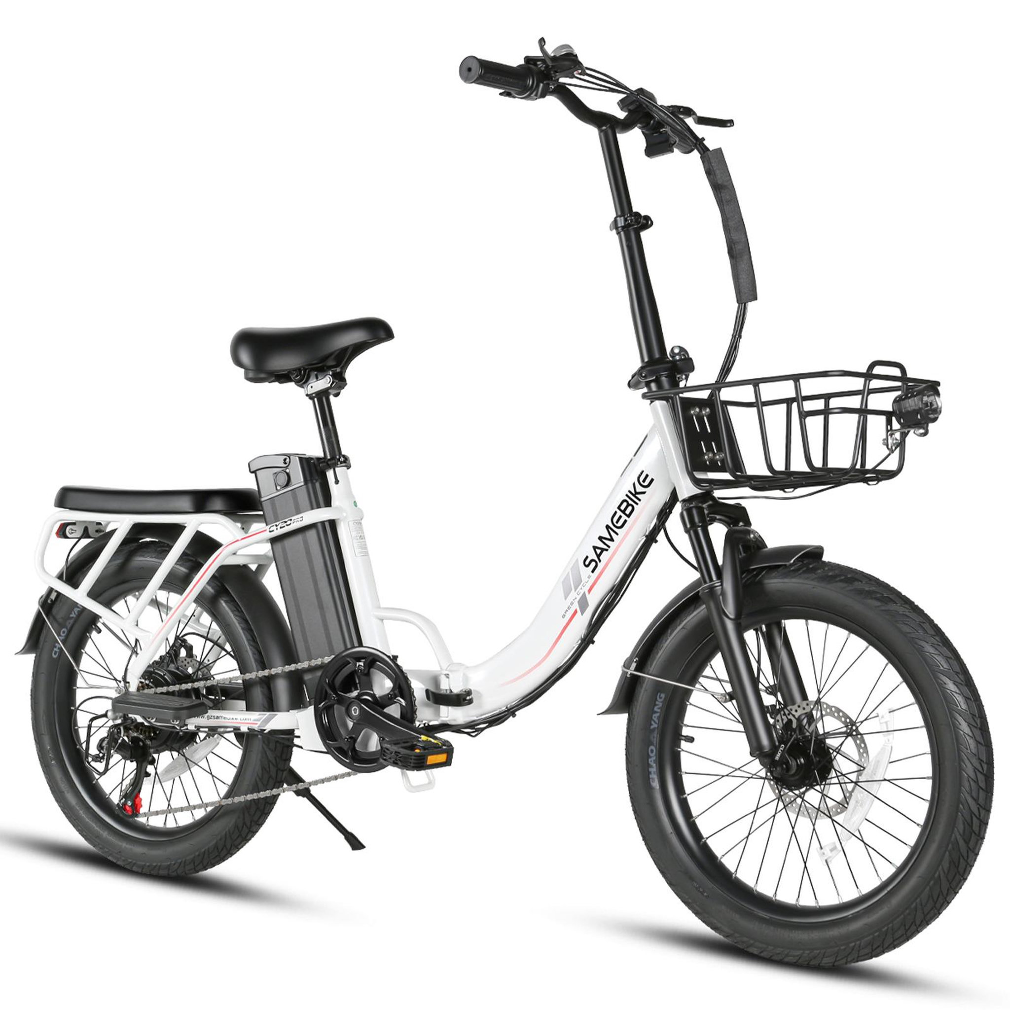 Voir la diapositive 3 : SAMEBIKE Vélo électrique pliant SAMEBIKE CY20 Pro