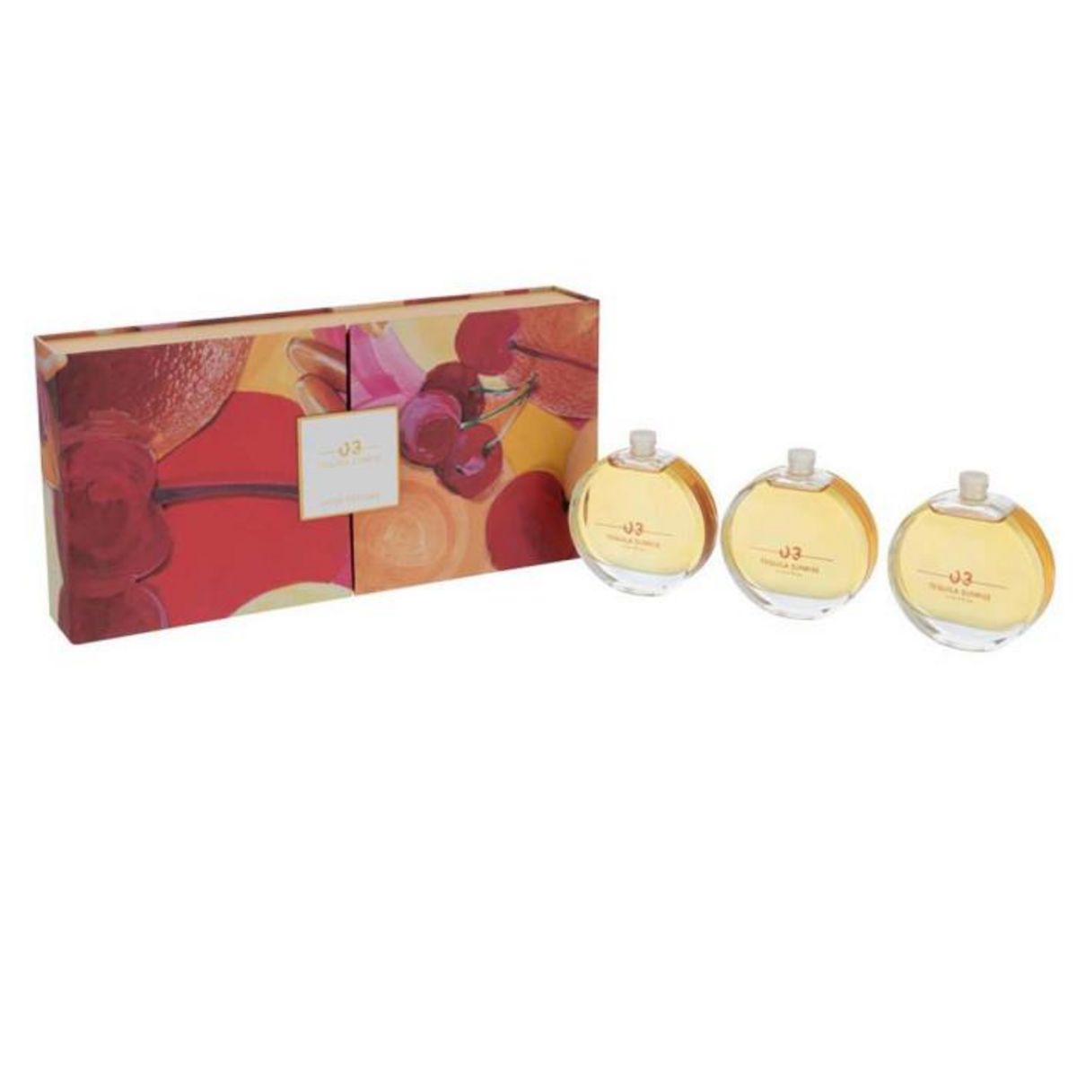 Paris Prix Coffret 3 Diffuseurs de Parfum  Cocktail  150ml Tequila Sunrise