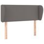 Voir la diapositive 2 : VIDAXL Tete de lit avec oreilles Gris 93x23x78/88 cm Similicuir