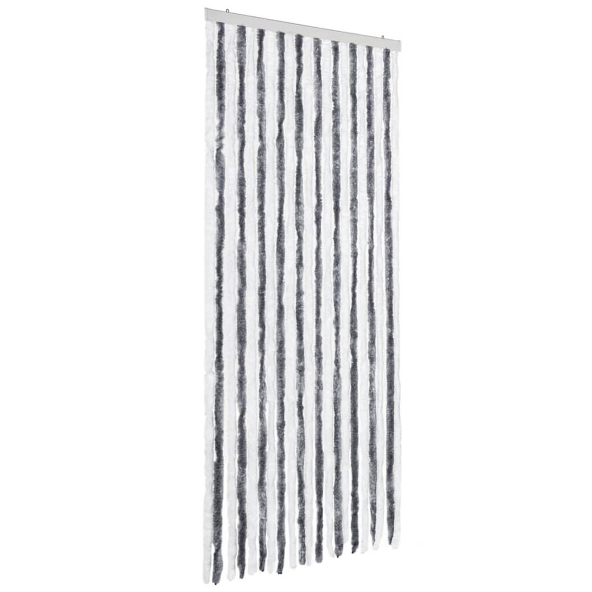 VIDAXL Moustiquaire Gris et blanc 90x200 cm Chenille