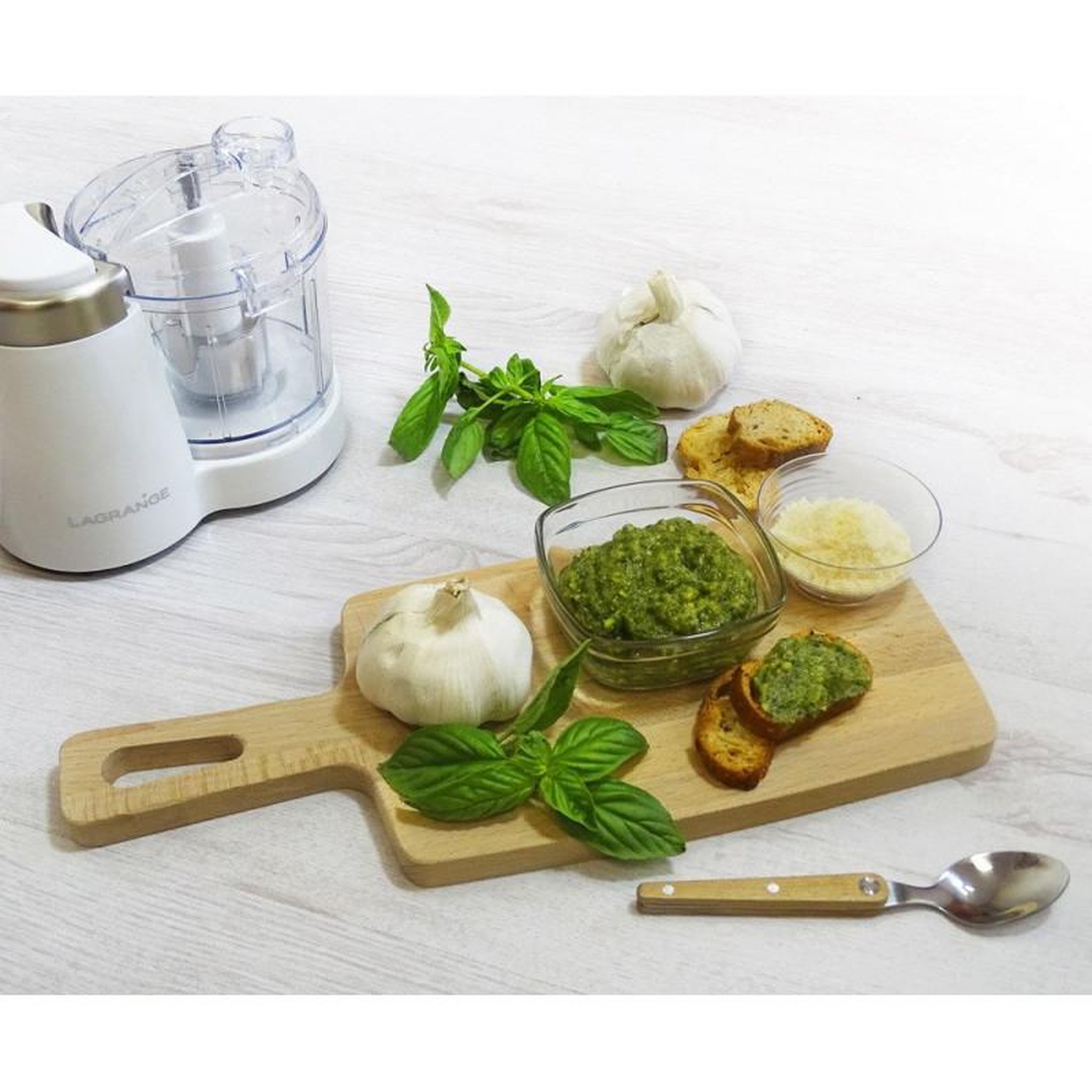Voir la diapositive 6 : LAGRANGE Mini-hachoir 0.35l 120w blanc - 629001