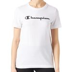 CHAMPION T shirt  Femme Champion Crew neck. Coloris disponibles : Blanc