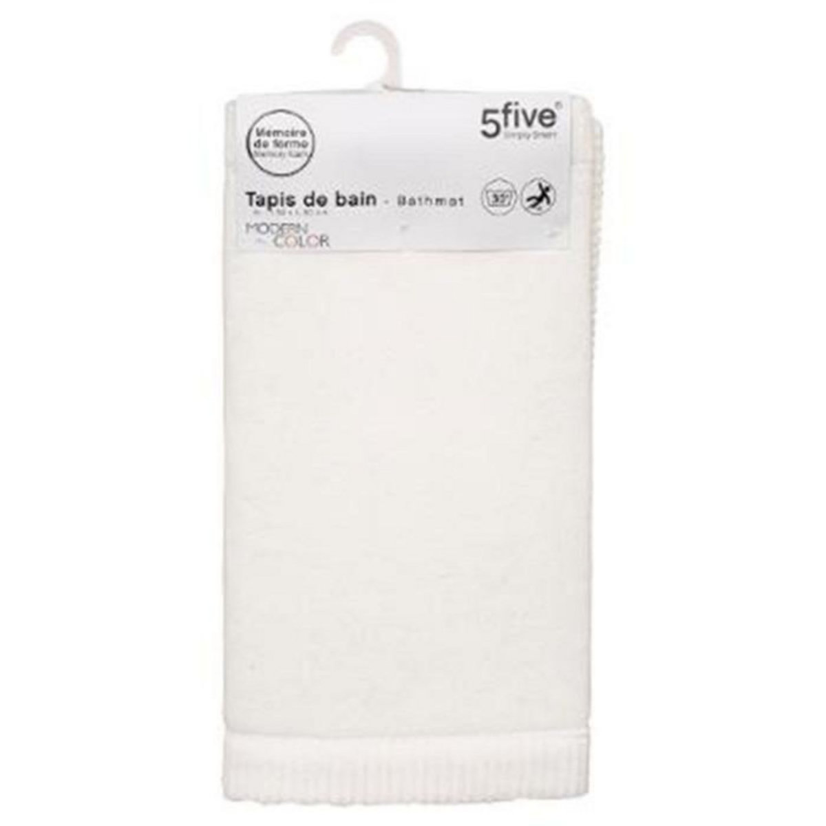 FIVE Tapis de Salle de Bain  Modern  50x80cm Blanc