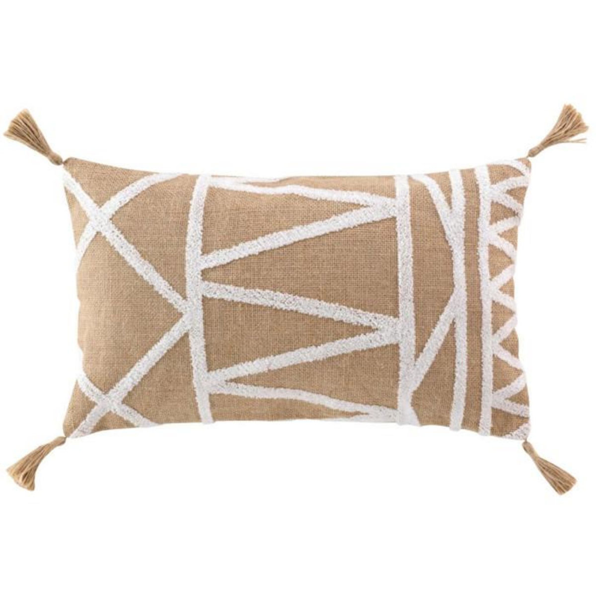 Paris Prix Coussin Déco en Jute  Asmara  30x50cm Marron