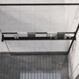 Voir la diapositive 1 : VIDAXL Etagere de douche de paroi de douche a l'italienne Noir 118 cm