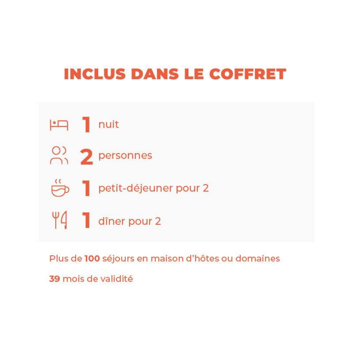 Smartbox Escapade charmante avec dîner et nuit à la campagne - Coffret Cadeau Séjour