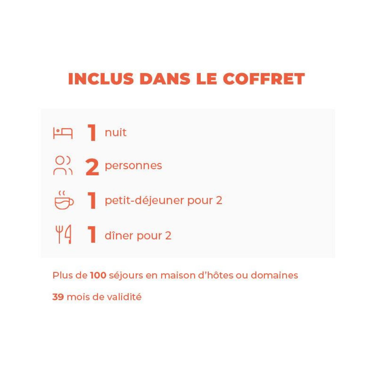 Smartbox Escapade charmante avec dîner et nuit à la campagne - Coffret Cadeau Séjour