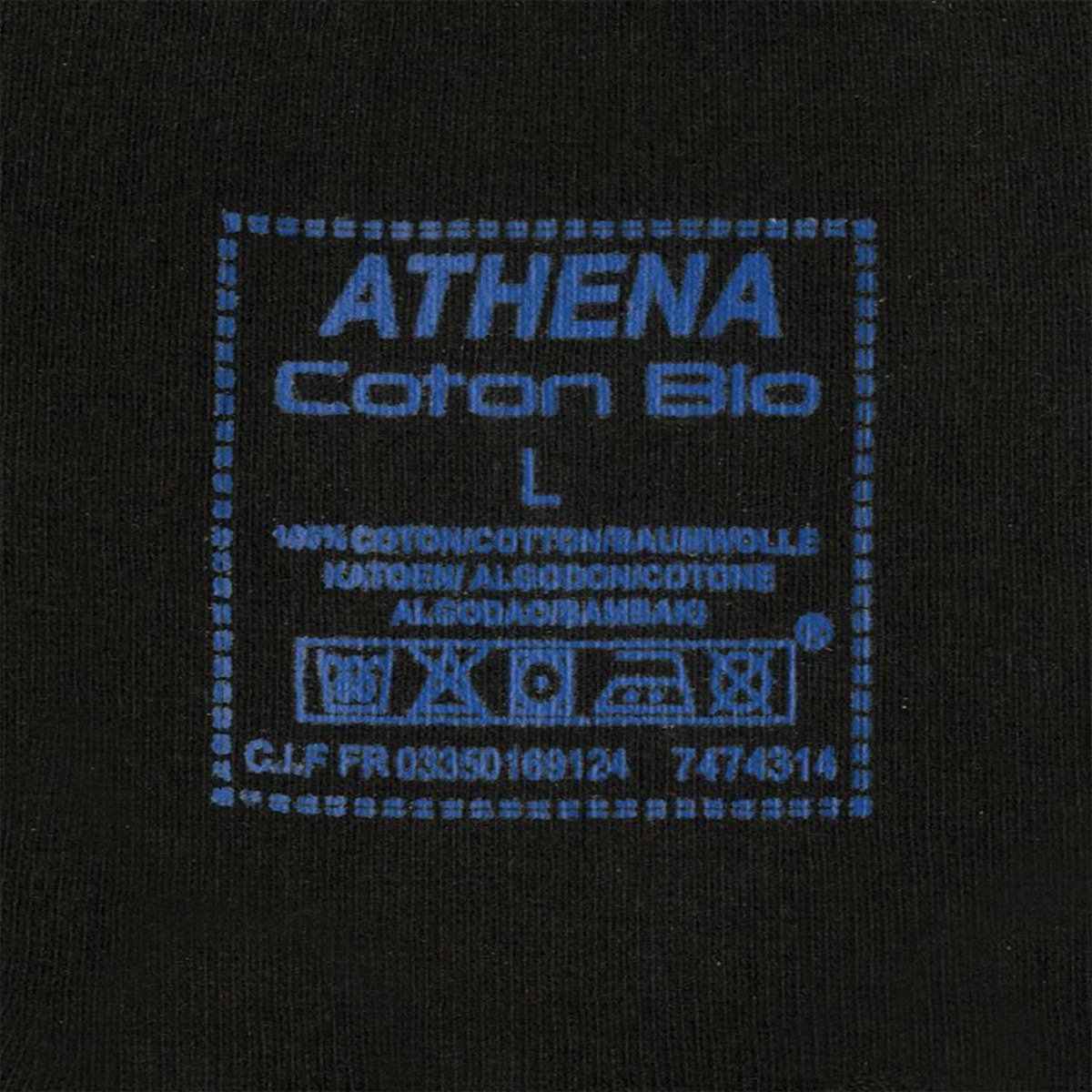 Athena Lot de 2 Tee shirts col V homme Coton Bio