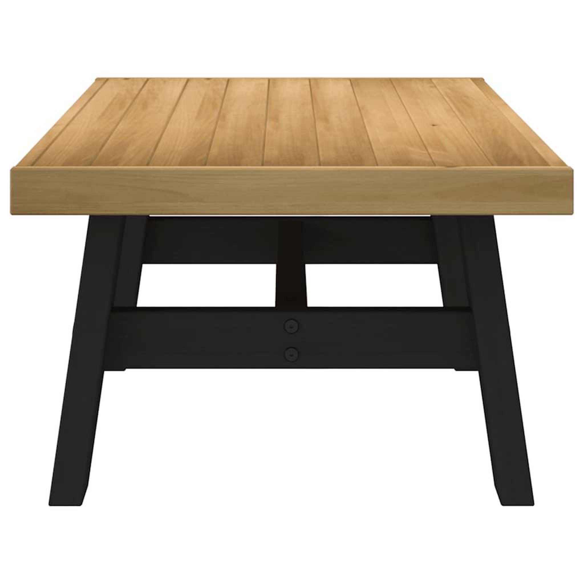 Voir la diapositive 4 : VIDAXL Table basse NOAIN pieds en forme de A 120x60x40 cm massif pin