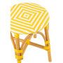 Voir la diapositive 3 : Paris Prix Tabouret en Rotin  Danial  44cm Jaune