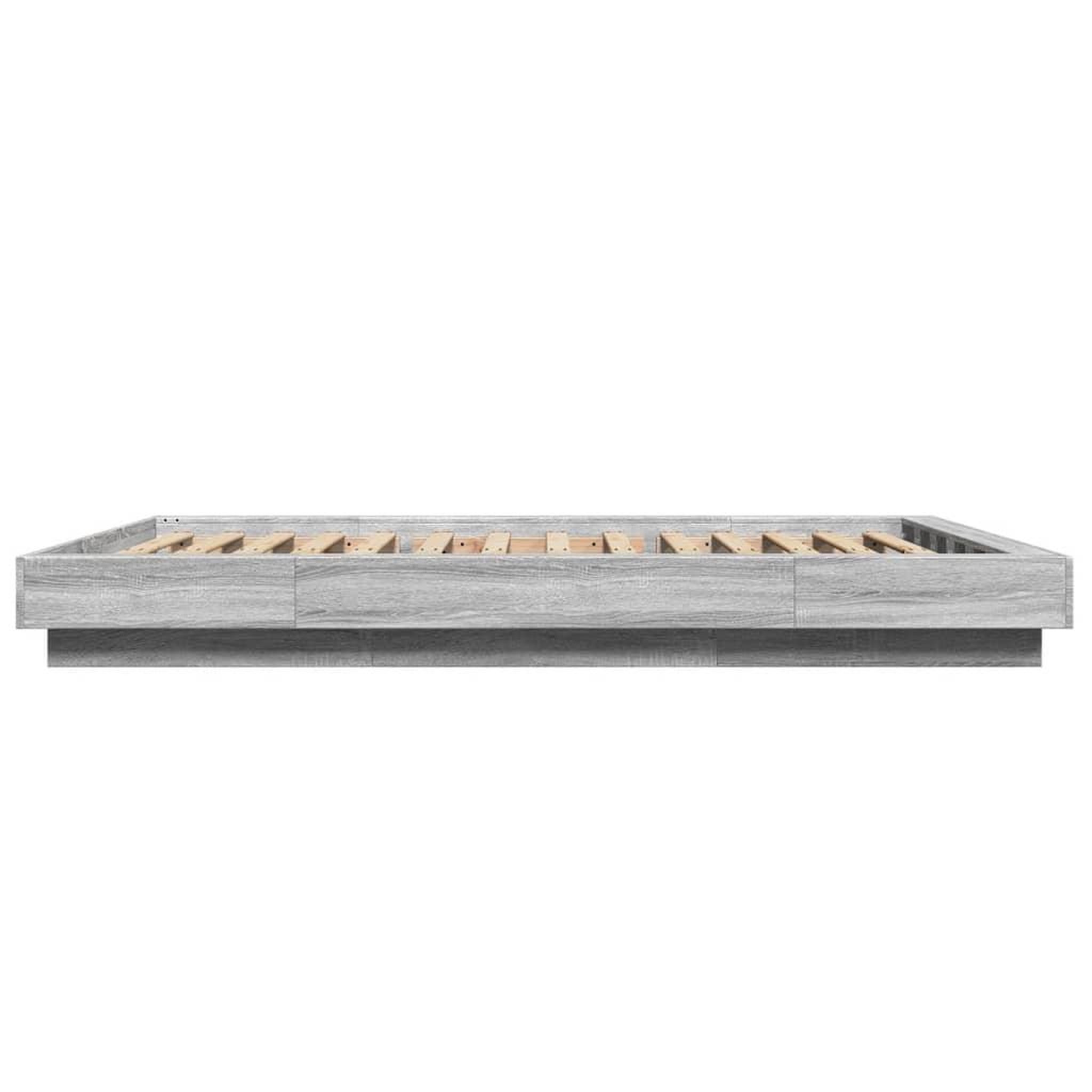 Voir la diapositive 5 : VIDAXL Cadre de lit sans matelas sonoma gris 120x200 cm