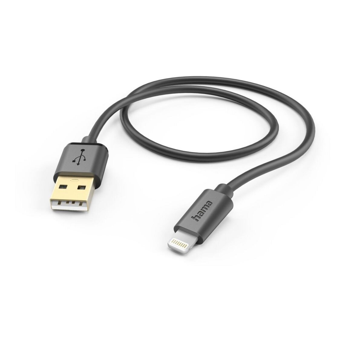 Hama Câble Lightning vers USB 1.50m noir