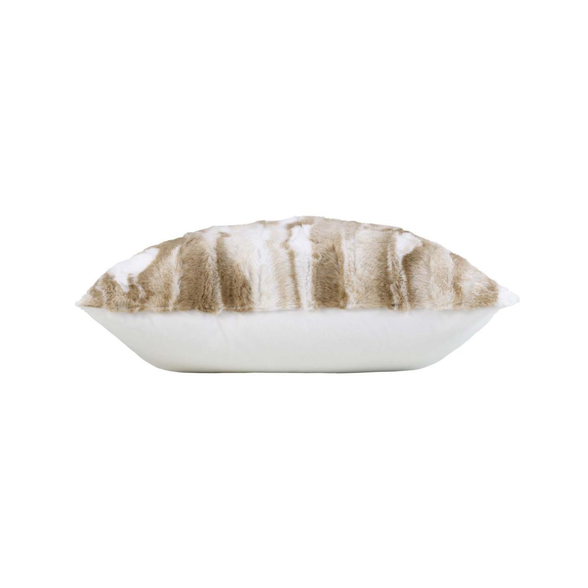 Voir la diapositive 2 : Douceur d'Intérieur Coussin imitation fourrure  cheyenne  45x45cm naturel