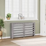 VIDAXL Cache-radiateur sonoma gris 149x20x82 cm bois d'ingenierie