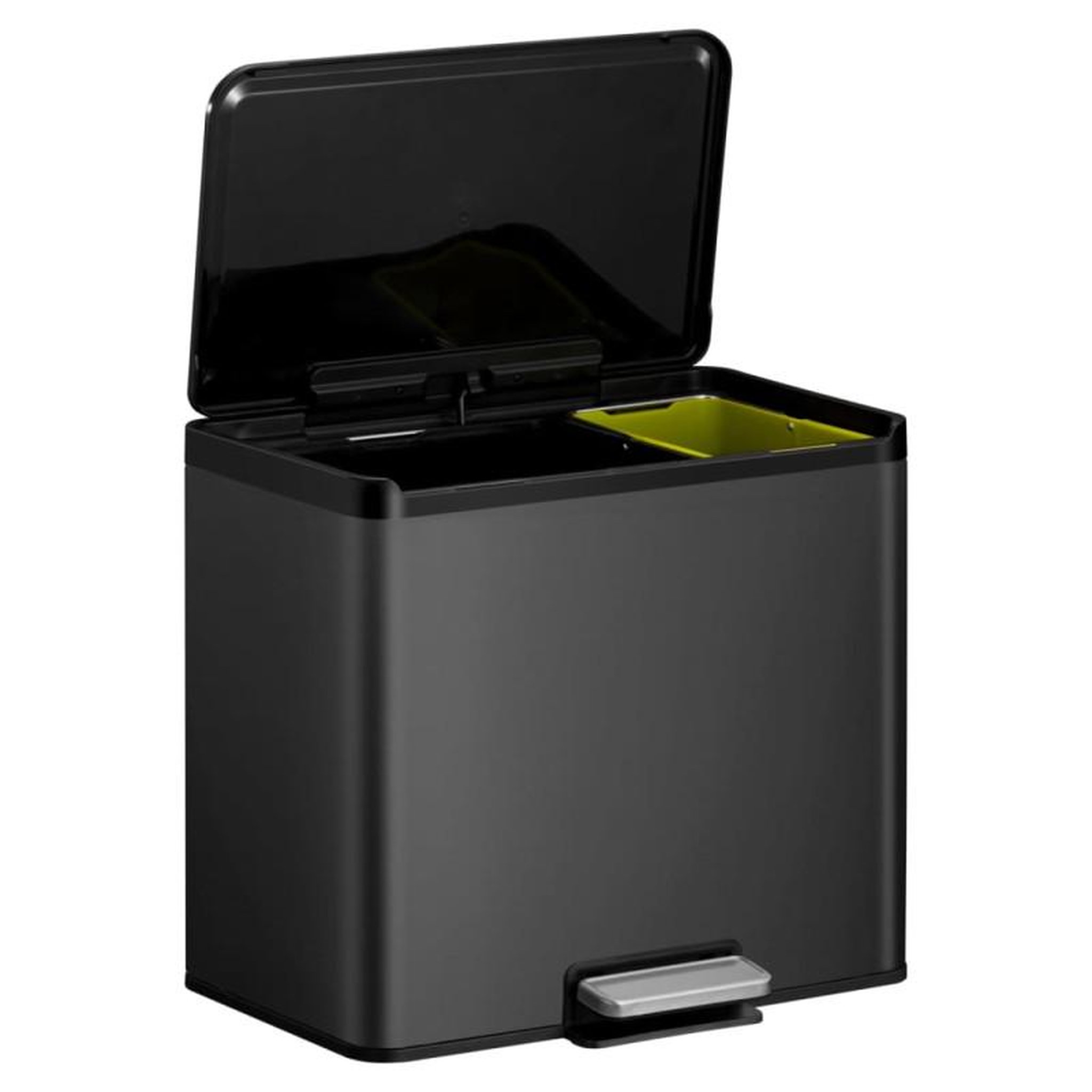 Voir la diapositive 5 : EKO EKO Poubelle à pédale Essential 20+9 L Noir