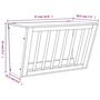 Voir la diapositive 6 : VIDAXL Mangeoire a foin pour lapins 37x18,5x23 cm bois massif sapin