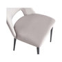 Voir la diapositive 4 : Habitat et Jardin Lot de 2 chaises en velours  Fedora  - Gris clair