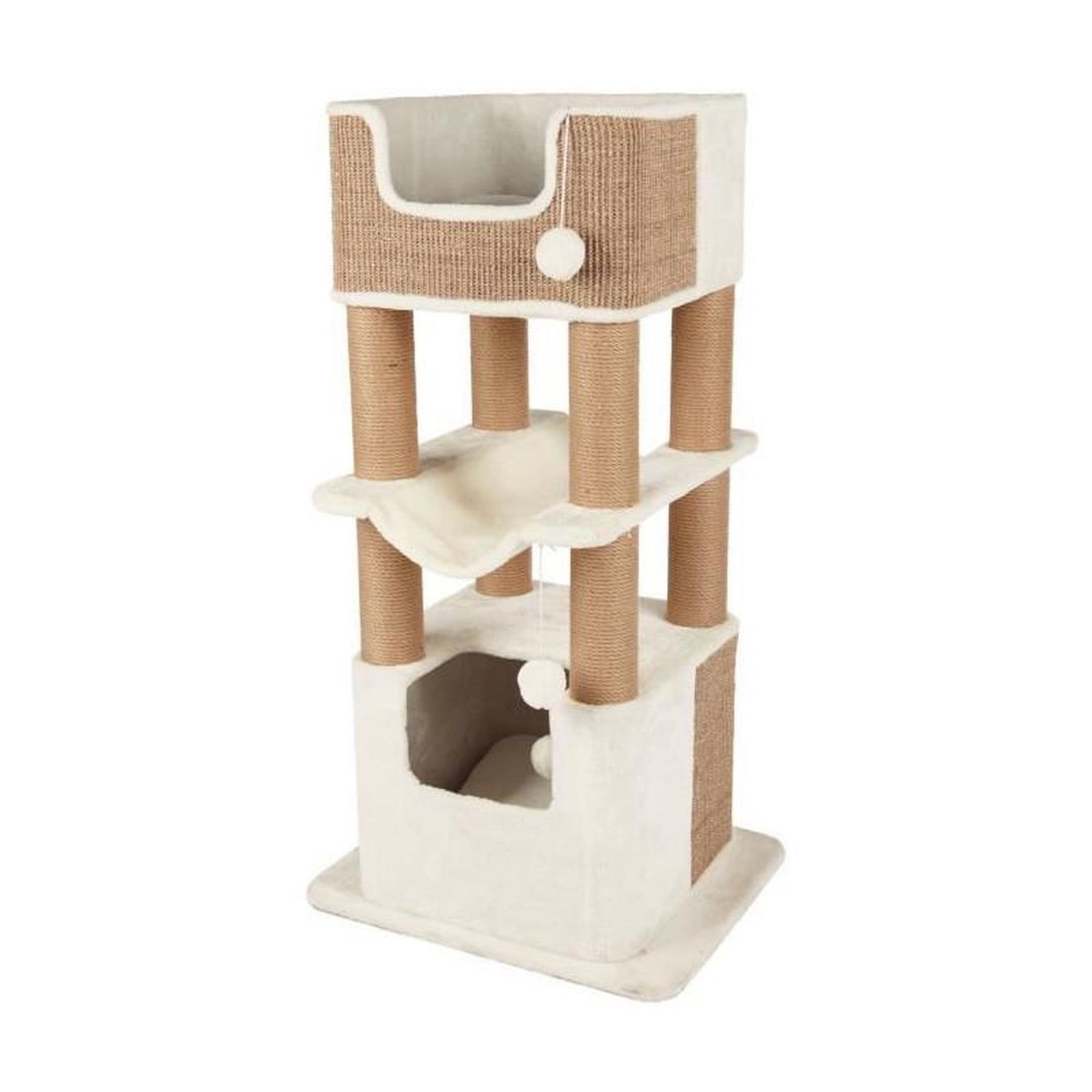 Trixie TRIXIE Griffoir pour chats Lucano XXL Blanc et taupe