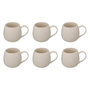 Voir la diapositive 1 : SECRET DE GOURMET Lot de 6 Mugs en Porcelaine  Nora  30cl Blanc
