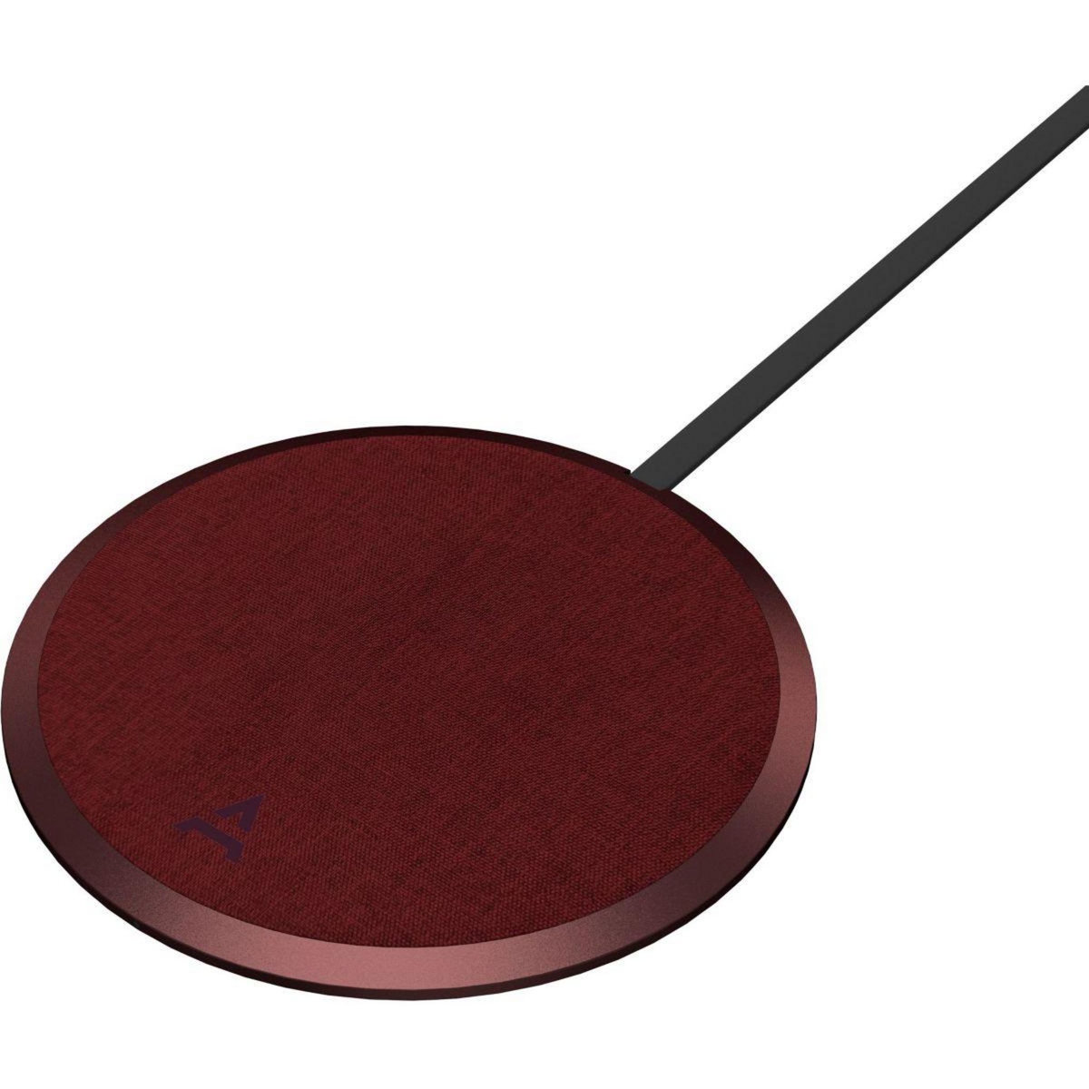 ADEQWAT Chargeur induction sans fil Dark Red ultra-plat